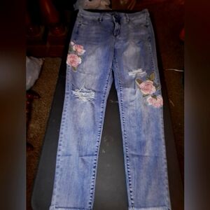 Lane Bryant 14 embroidered Jeans